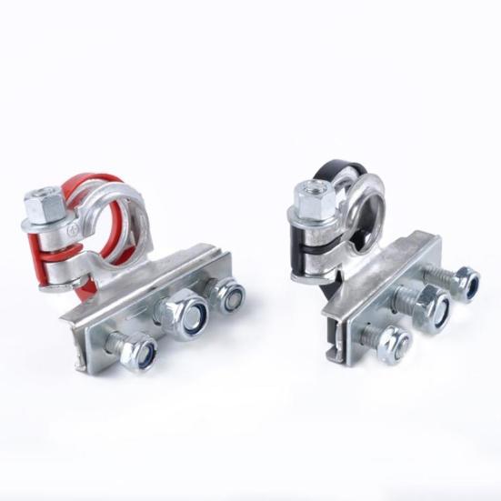 2Pcs Battery Connector Corrosion Resistant Good Conductivity Durable 3 Way Battery Cable Terminal for Caravan