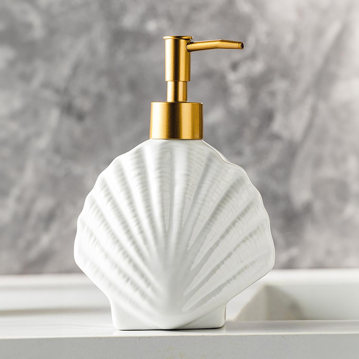 

Ceramic Lotion Bottle Starfish Shell Bathroom Accessories Household Hand Sanitizer Shampoo Storage Bottle Soap Liquid Container морська мушля
