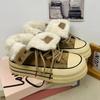 Women Shoes Winter Plush Warm Shoes Classic High Top Canvas Oes Winter Sneakers for Women Lace Up Platform Vulcanize Shoe