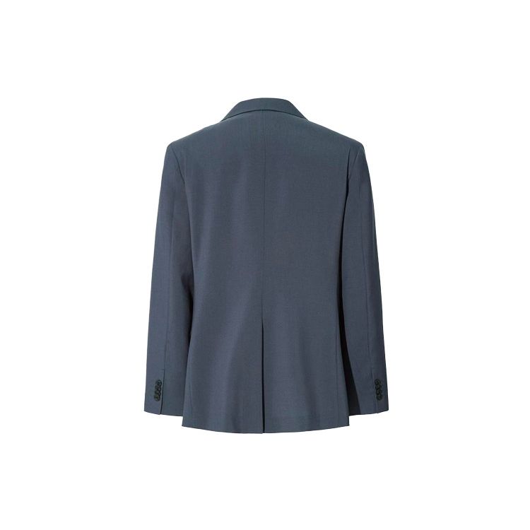 Uniqlo X Jil Sander Collaboration Series Wool Blazer Men blazers Dark-Gray 439932-08