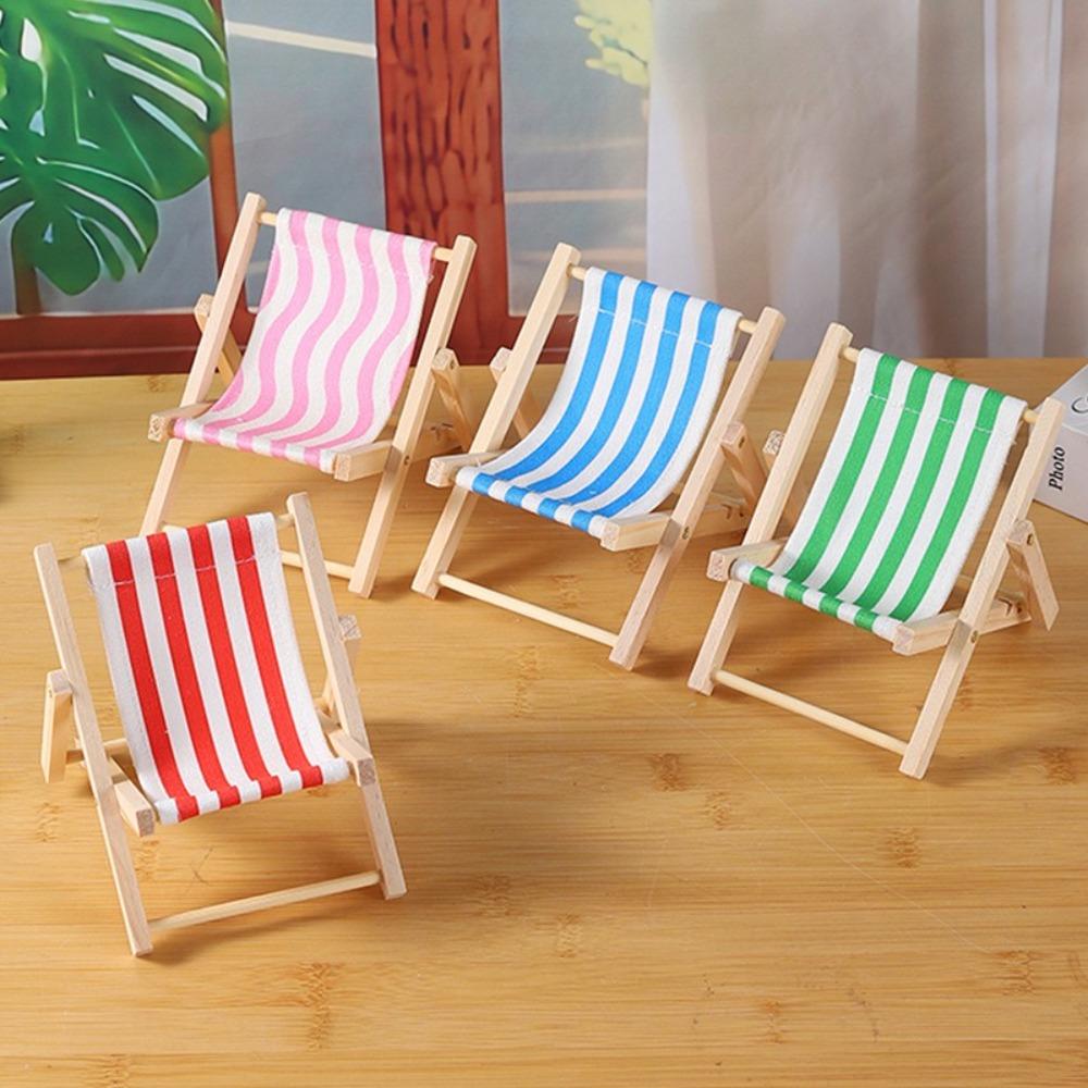 Mini Toy Model Doll Chair Cotton Doll Beach Chair Bracket Photo Props  Home Decor