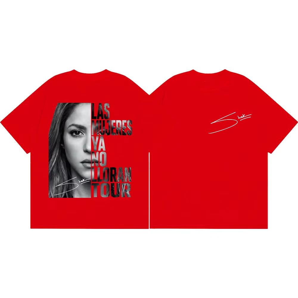 Shakira Las Mujeres Ya No Lloran World Tour 2026 Graphic T Shirt Unisex Unisex Vintage Aesthetic Tshirts Casual Fashion Tshirt
