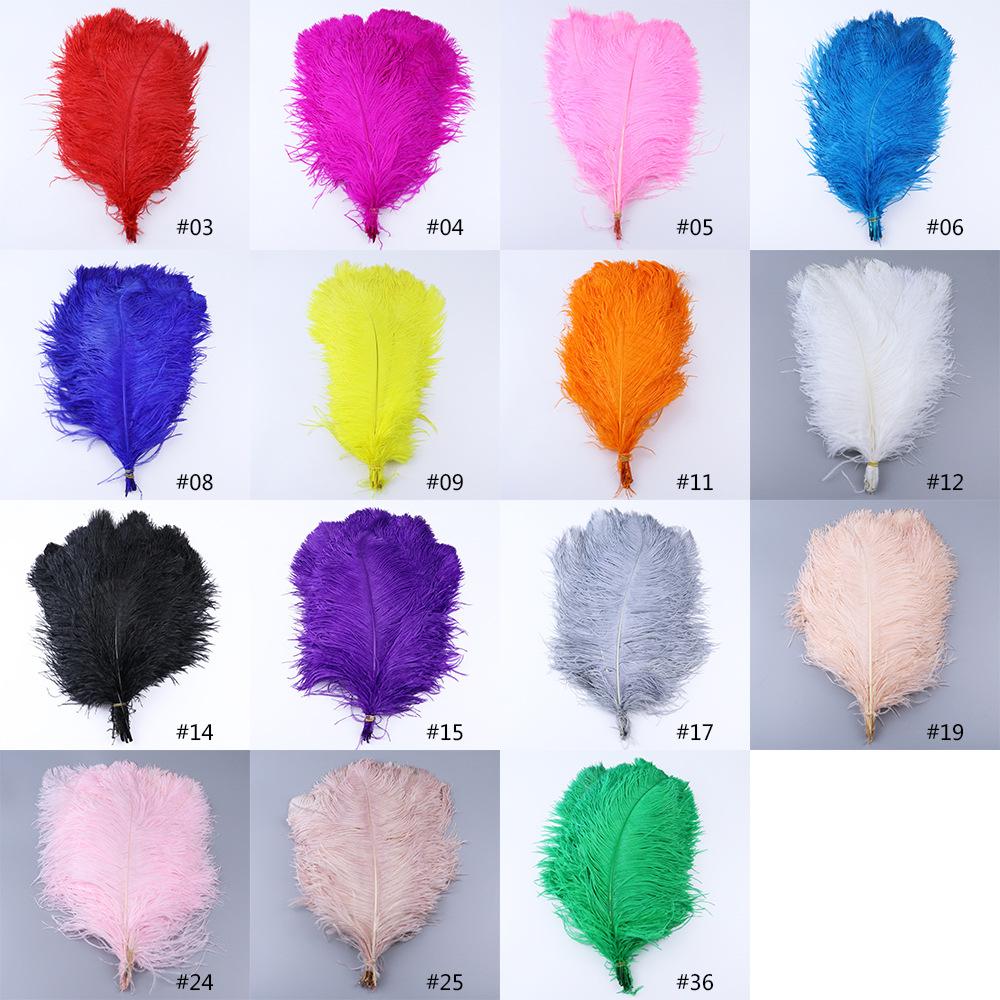 45-50Cm South African Ostrich Hair Modern Feather Lamp Wedding Stage Decoration High Quality Ostrich Hair