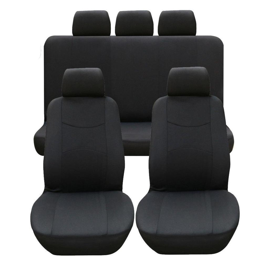 Universal Car Seat Cover Set for All Seasons - 4/9 Piece Set