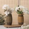 Plastic Vase Pure Hand-woven Ornament Table Decoration Storage Bottle Creative Flower Arrangement Vase Home Accessories