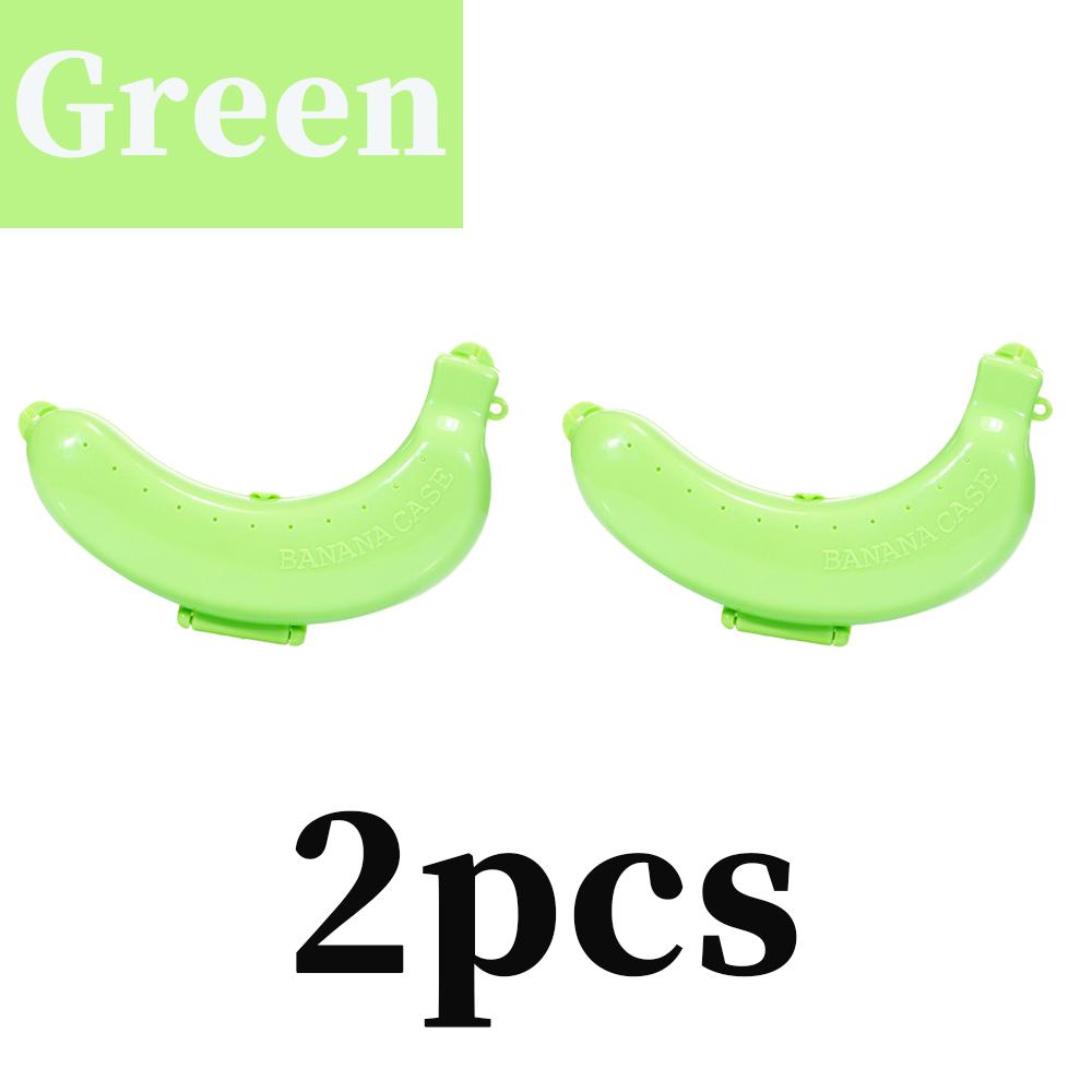 1-3pcs Banana Save Case Box Portable Flexible Keep Fresh Travel Outdoor Picnic Banana Shape Creative Plastic Fruit Storage Case