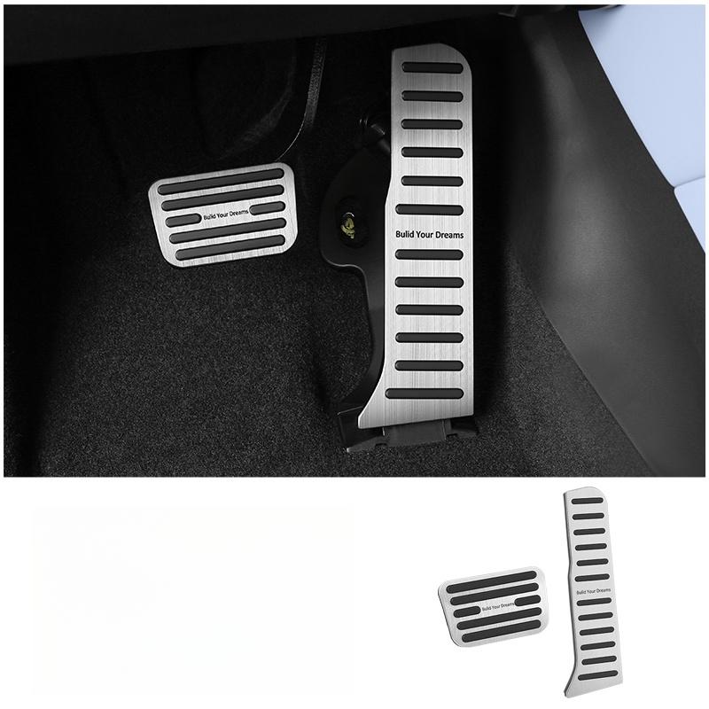 Dla BYD Seal U Song Plus DM-i EV -2024 Stop Aluminiowy Samochodowe Pedały Gazu i Hamulca Antypoślizgowe Nakładki na Pedały Paliwa i Gazu Części