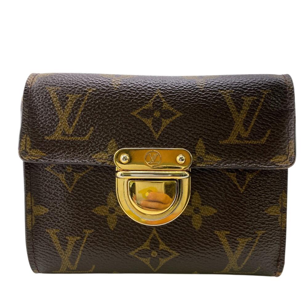 

LOUIS VUITTON M58013 Monogram leather Portefeuille Koala Tri-fold wallet Brown leather Women Used