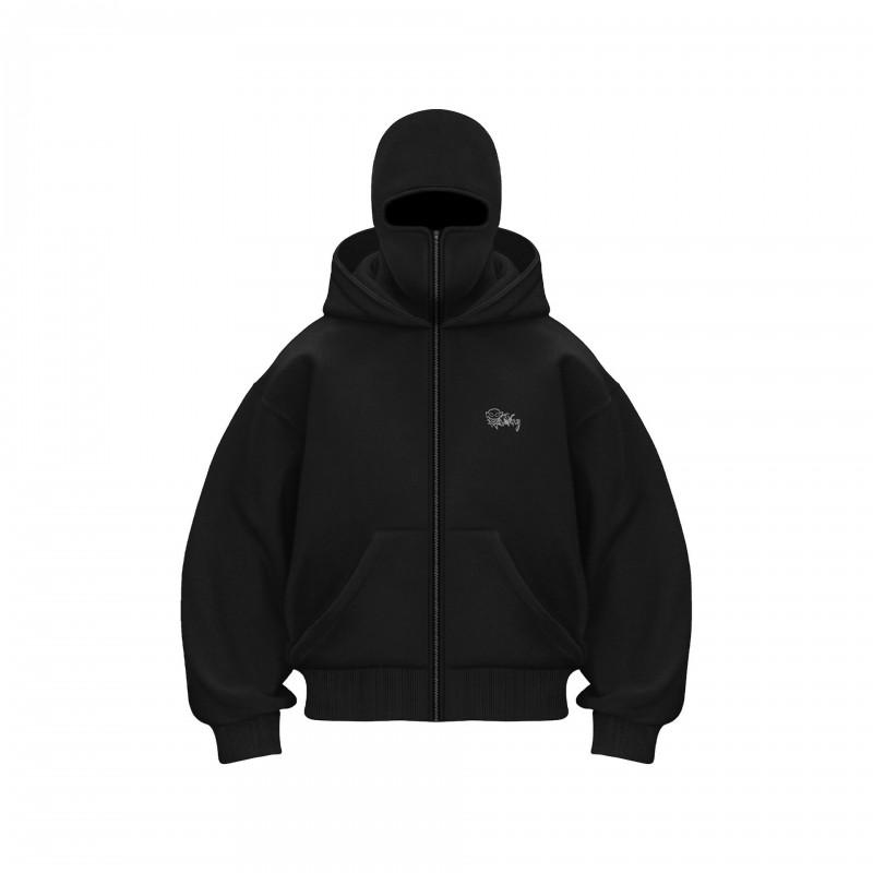 Fashionable autumn and winter hoodie jacket with loose double hat design and hooded sweatshirt