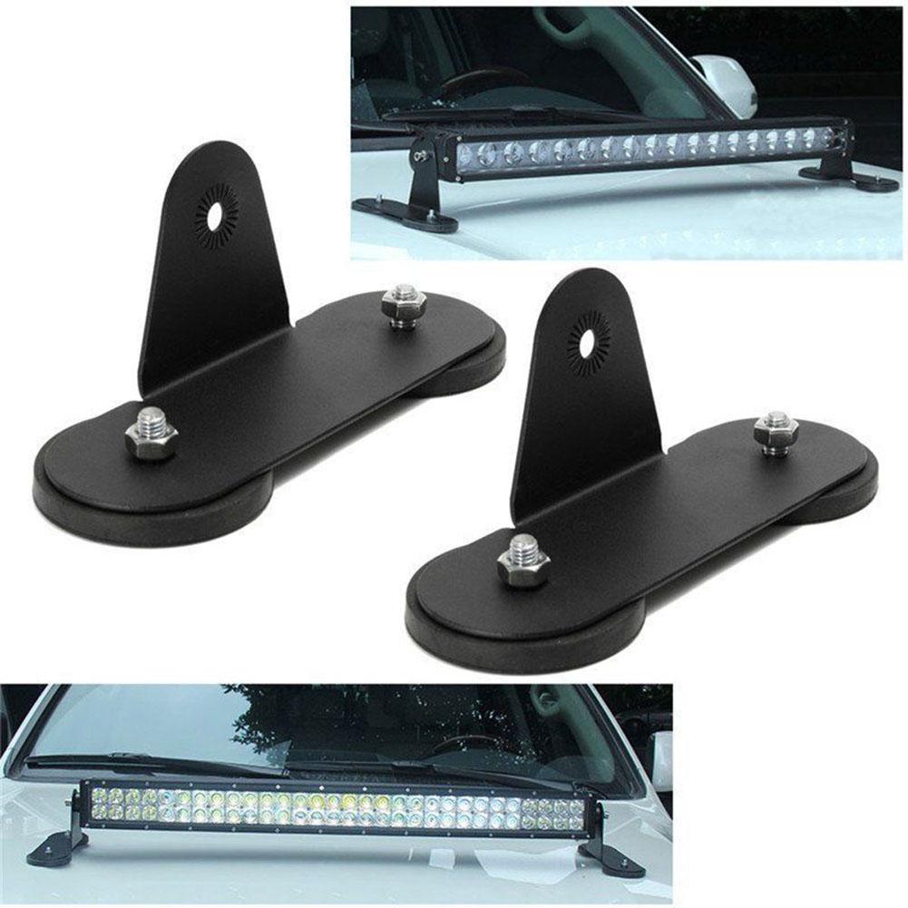 2pcs Powerful Magnetic Mount Bracket Holder Set Strong Magnetic Base Roof LED Light Bar