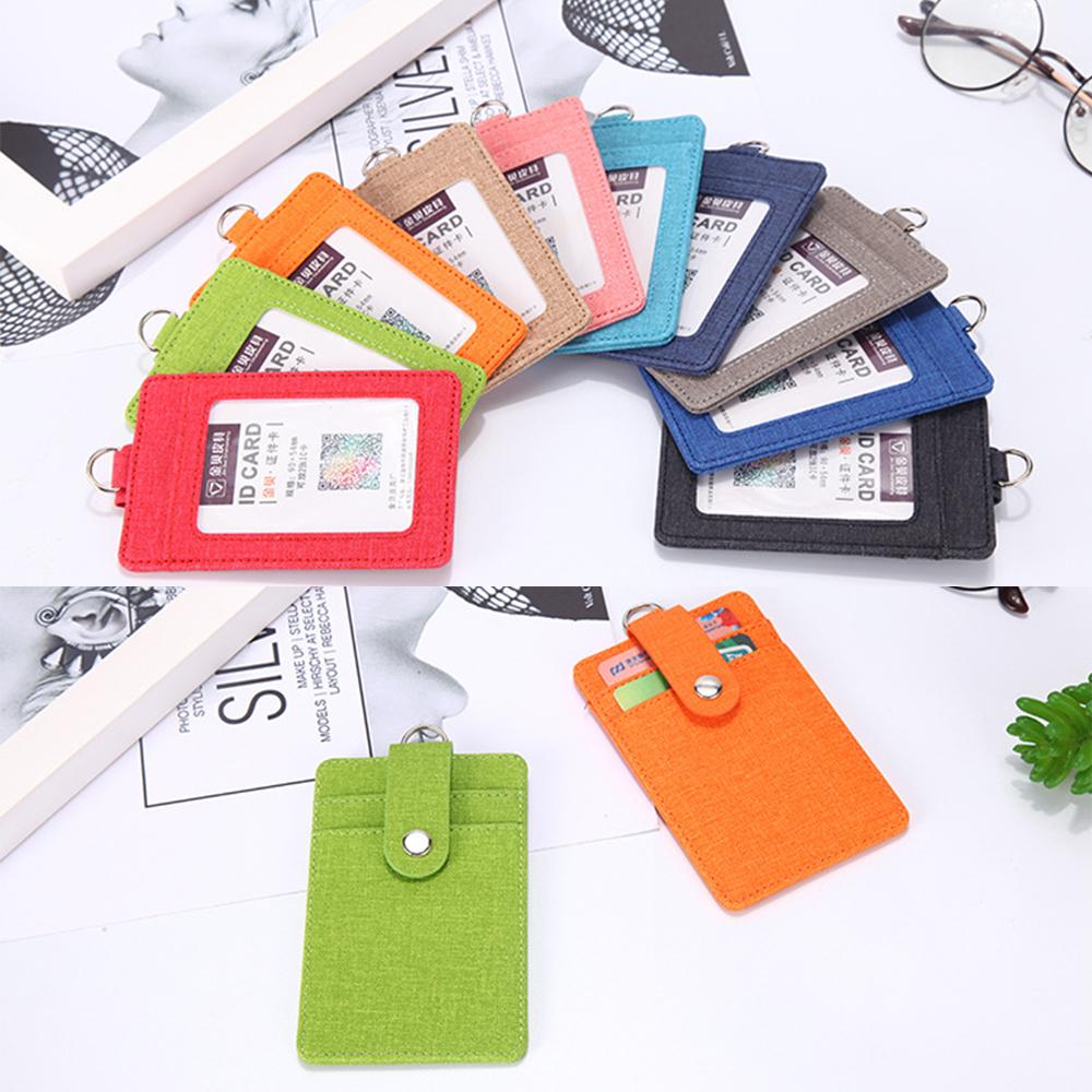 Lanyards Business Wallet ID Badge Holder Strap Card holder Credit Card Holder Protect Cover Bag