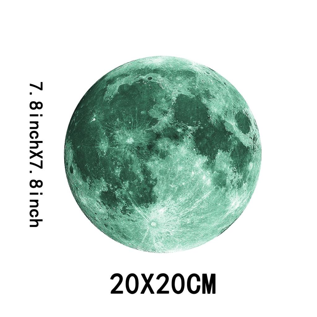 Glowing Moon & Planet Wall Stickers for Kids' Rooms