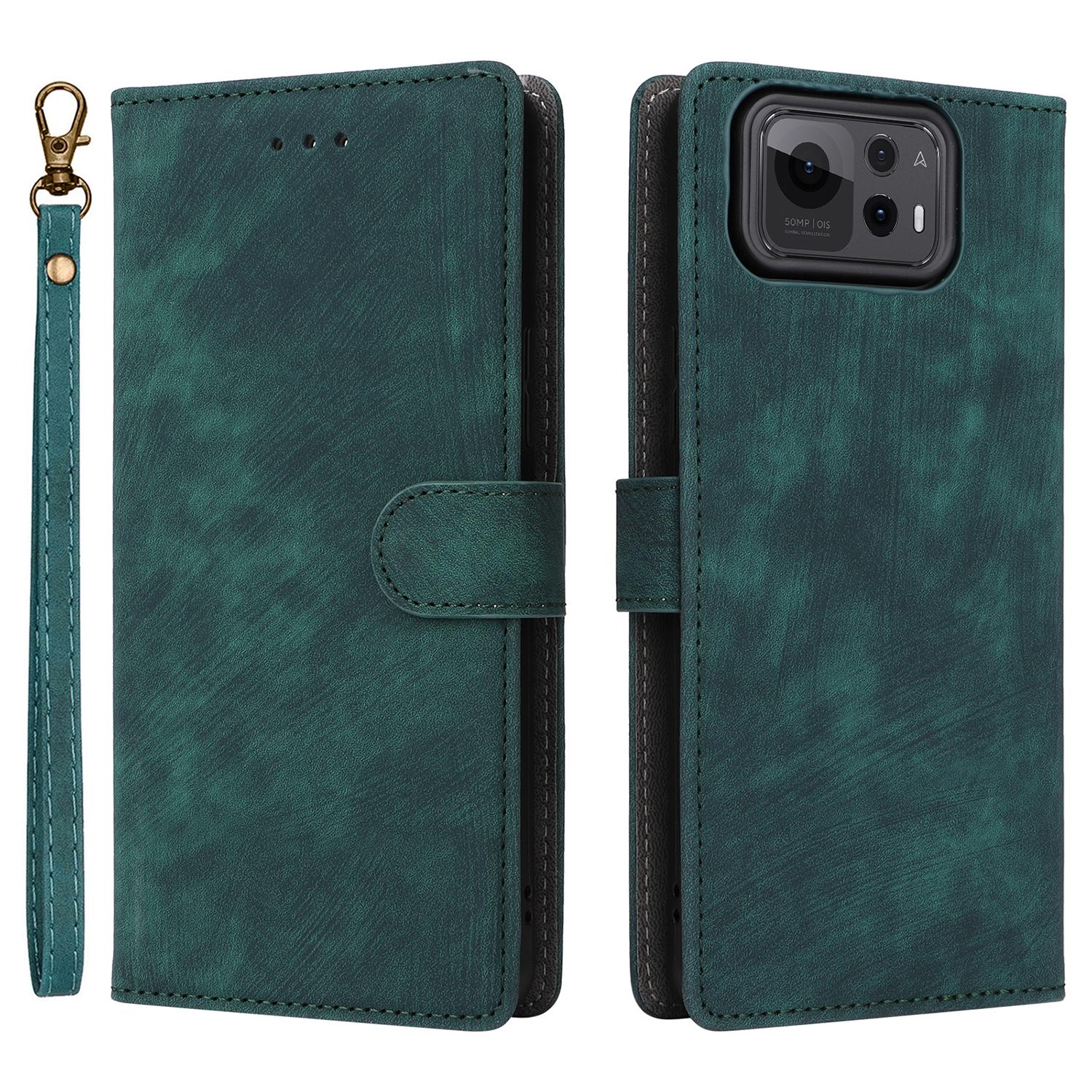 

Для Asus Zenfone 12 Ultra 5G чехол-кошелек RFID-блокирующий чехол из искусственной кожи с подставкой для просмотра Green