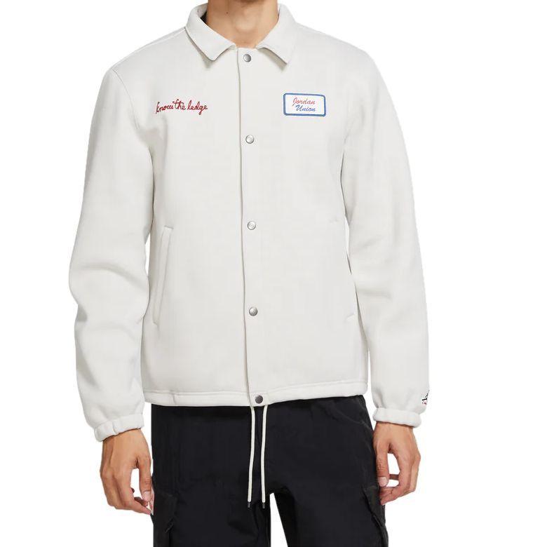 Air Jordan x Union LA Coaches Jacket Bone Men Outerwear White DB8260-072