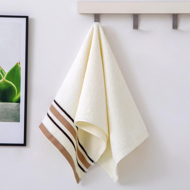 Saugfähiges Gesichtstuch aus reiner Baumwolle - Weich, dick, fusselfrei für Männer und Frauen, Hotelqualität mit Stickerei.