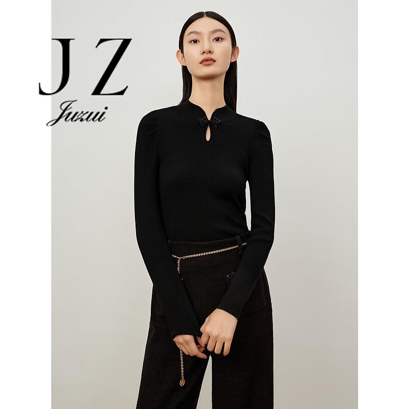 JUZUI New Chinese Style Puffy Sleeve Shimmer Sweater (JWDD31033)