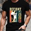 Severance Tv Show Defiant Jazz Personalised T Shirt Custom Date Top Funny Vintage Washed Stylish Fashion Homme Breathable