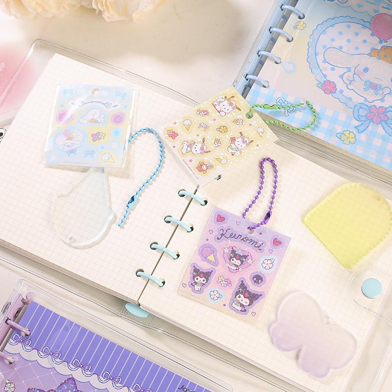 Sanrio Flower Crystal Loose-Leaf Refillable Cartoon Notebook