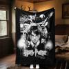 1PC Harry Potter Sorcerer's Stone Outdoor Flannel Blanket Soft Plush Decor for Picnics, camping,Bedroom, Playroom, Office1196A