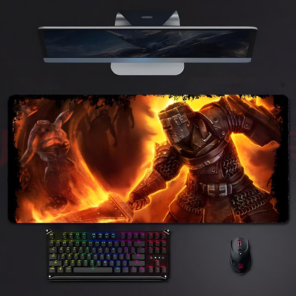 Dark Action Game GGrim Dawn Mouse Pad Large Gaming Mousepad With Stitched Edges Thickened Desk Mat Pc