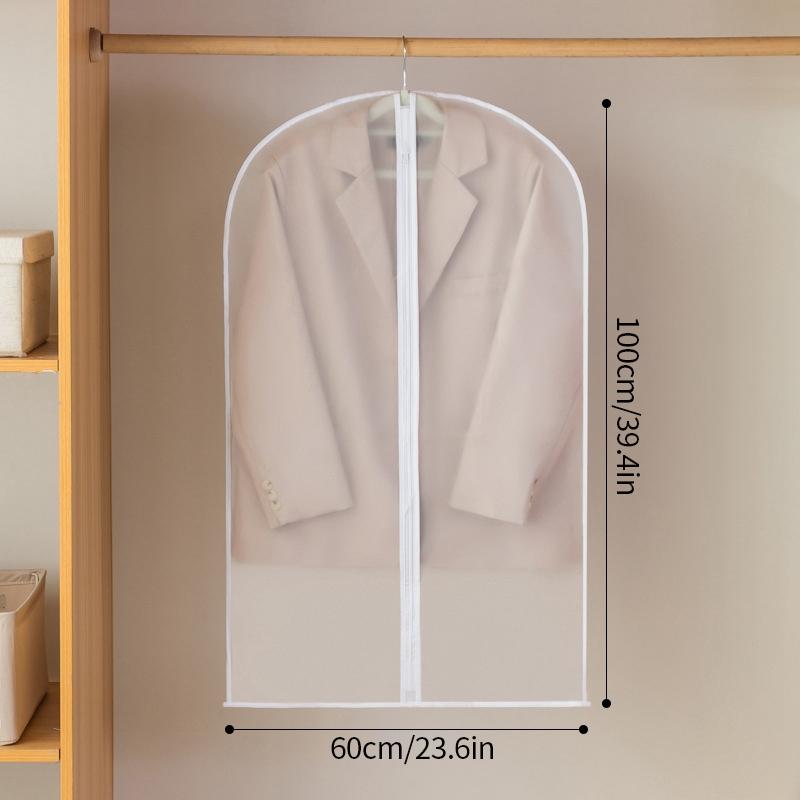 Dustproof Clothing Covers Waterproof Clothes Dust Cover Coat Suit Dress Protector Hanging Garment Bags Closet Organizer