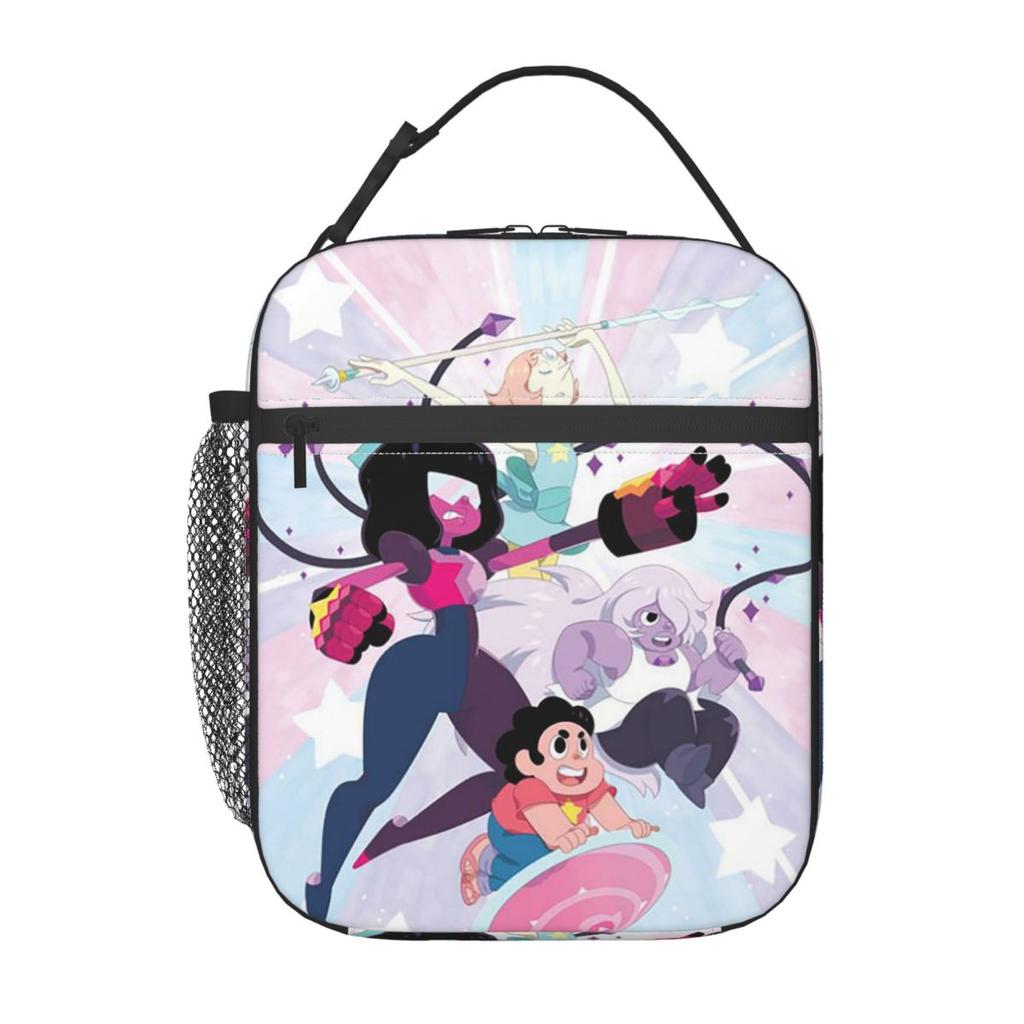 Steven Universe Anime Insulated Lunch Bag for Kids School Cooler Thermal Food Box Tote Leakproof Lunch Boxes Container
