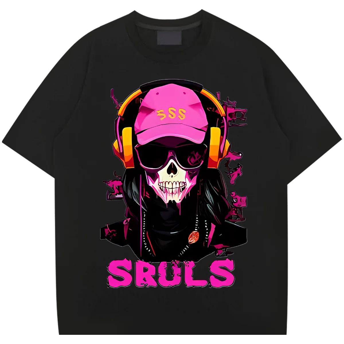 

2024 Short Sleeve Loose Round Collar Vintage Classic Tees Men s Fashion Street Soft XXXL Tshirt European Comfy Stretchy Tops XXXXXL чёрный