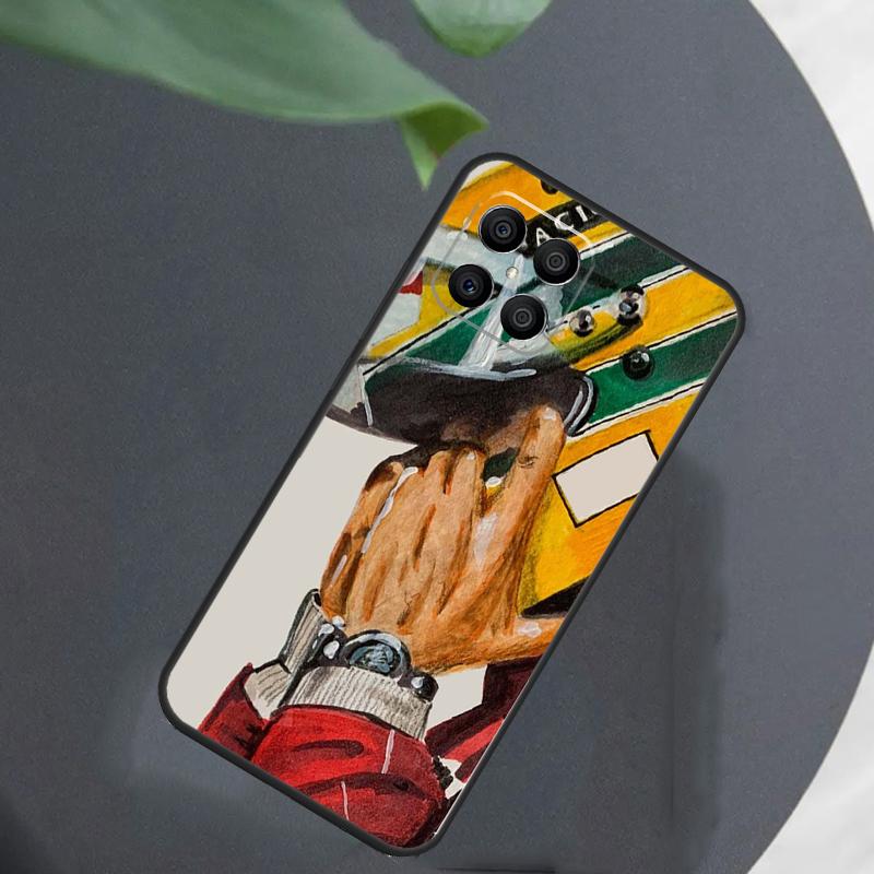 Racing Ayrton Senna Case For Honor Magic 7 Lite 5 6 8 Cover For Honor 200 400 Pro 90 70 50 X8a X8b X9a X9b X9c