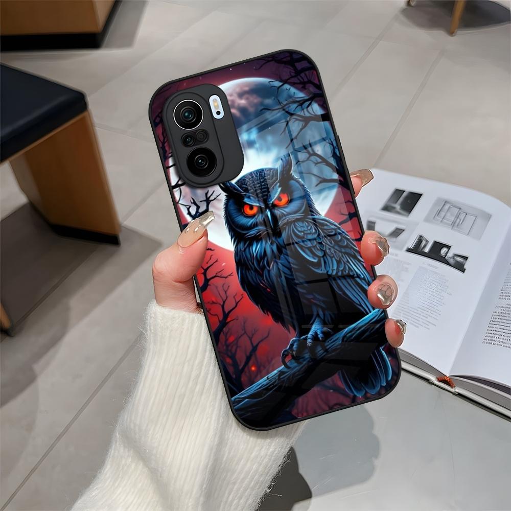 

Cute Owl Phone Case for Redmi 12c 13c 12 13 Note 13 Pro Plus 11 12 Pro 10 11s 12s Tempered Glass Cover Redmi 12C