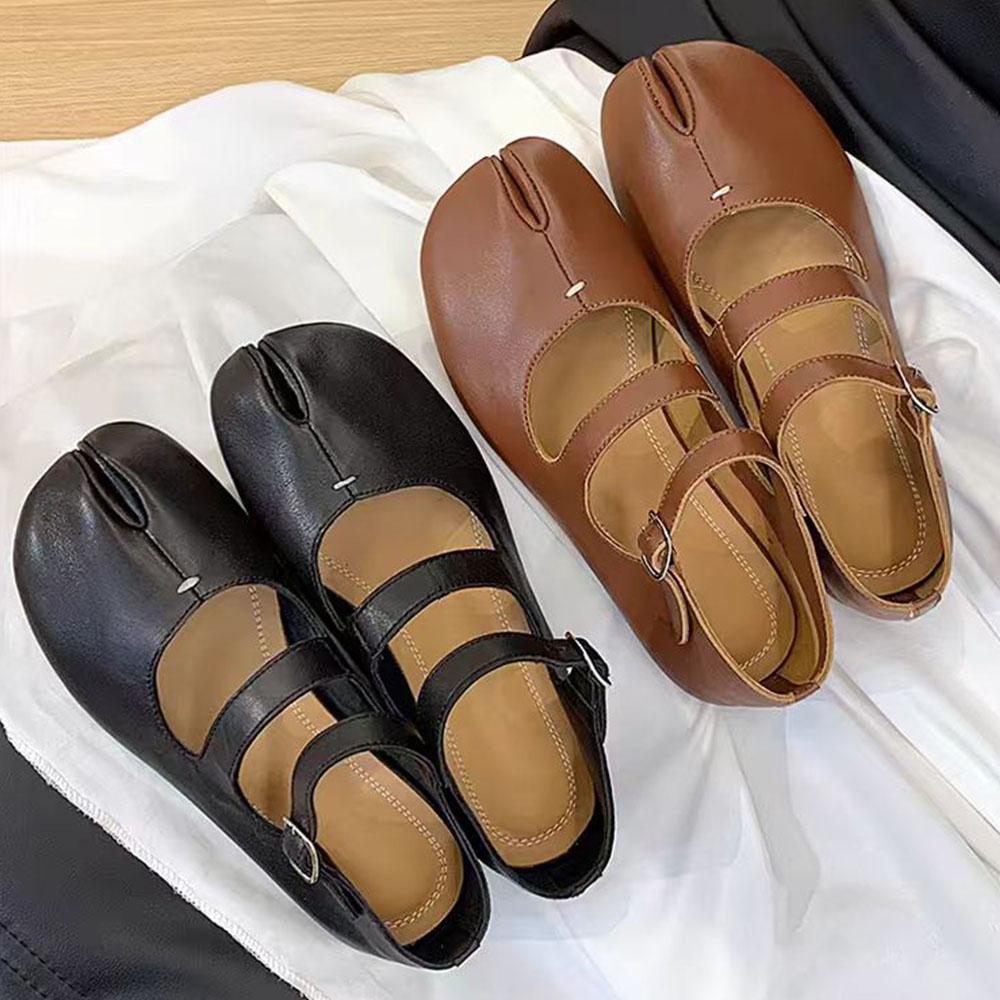 Pantofi sport Tabi pentru femei, cu vârf despicat, lați, confortabili, ușori, casual