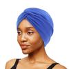 Twist Cross Turban Damen Hijab Mützen Einfarbige Muslimische Indien Hijab Damen Haarausfall Chemo Mütze Kopfbedeckung Bandanas Haarschmuck