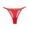 T-Back Solid Color Underpants Cotton Crotch Sexy Briefs Flowers Panties Mesh Thong Lady Lingerie