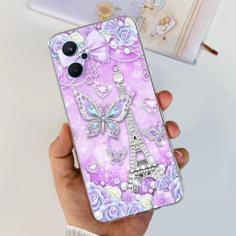 For Realme 9i Case RMX3491 New Fashion Painted Cover Clear Silicone Soft TPU Phone Case For Realme 9i 5G RMX3612 Realme9i Fundas