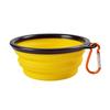 2 In 1 Portable Travel Collapsible Pet Dog Bowl Water Food Feeding Cup Container