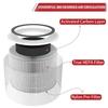 2 PCS Plastic Air Cleaners Filter Part Air Purifier Filter Plastic Air Cleaners HEPA Filter Accessories for Core 300RAC