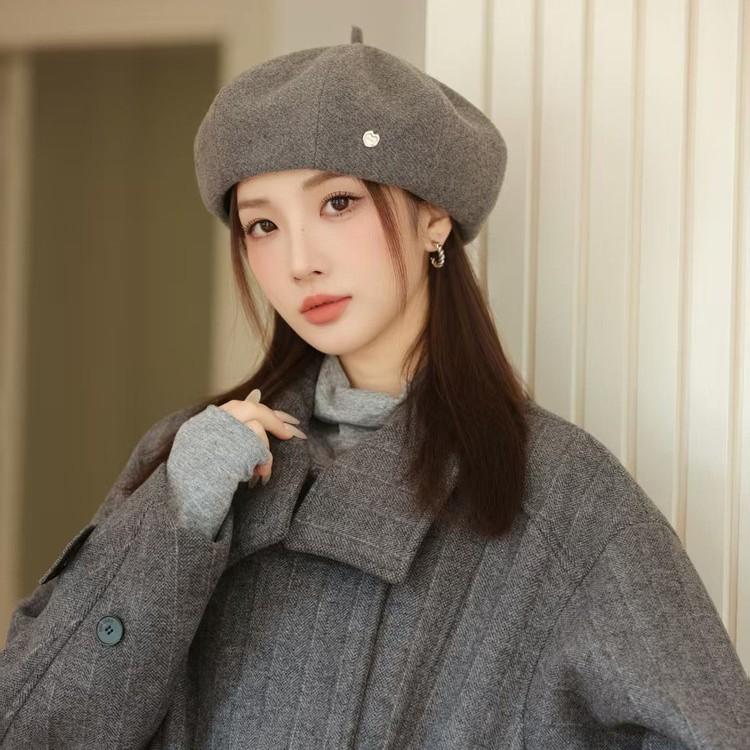 New Beret Women's Autumn and Winter Retro Star Anise Painter Hat