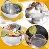 Stainless Steel Colander Strainer Basket Rice Vegetable  Fruits Clean Fine Sieve Drain Basket Kitchen Perforated Mesh Colander