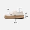 [Spring New] All-cowhide Little White Shoes Women's Tide Velcro Thick-soled Leather Board Shoes 2025ins Wind