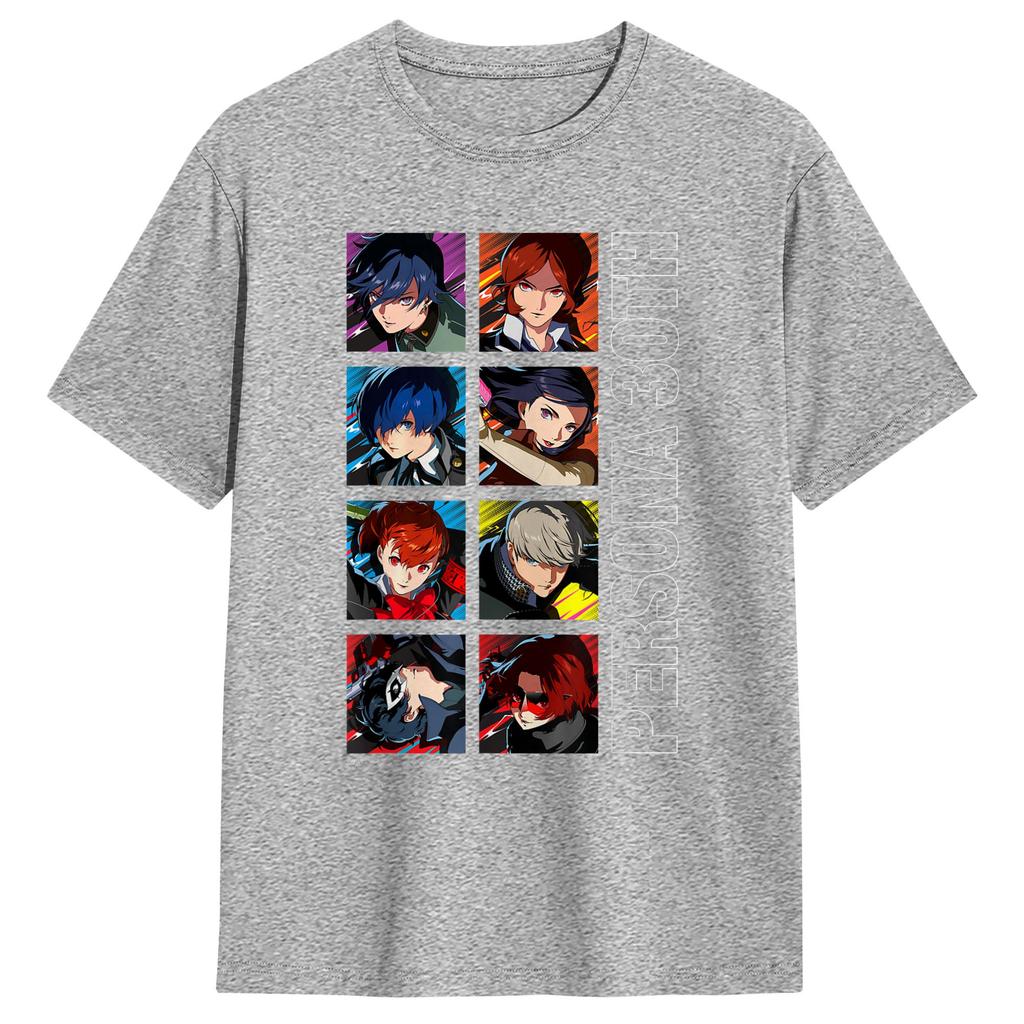 Awesome ATLUS Persona 30th Protagonist Series Legacy Stack TShirt for Unisex Cotton T Shirts Short Sleeve Tee Shirt Summer Clothes