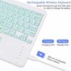 English Bluetooth Keyboard 10 inch for iPad Air Pro Wireless Rechargeable Keyboard for Phone Tablet Laptop Universal