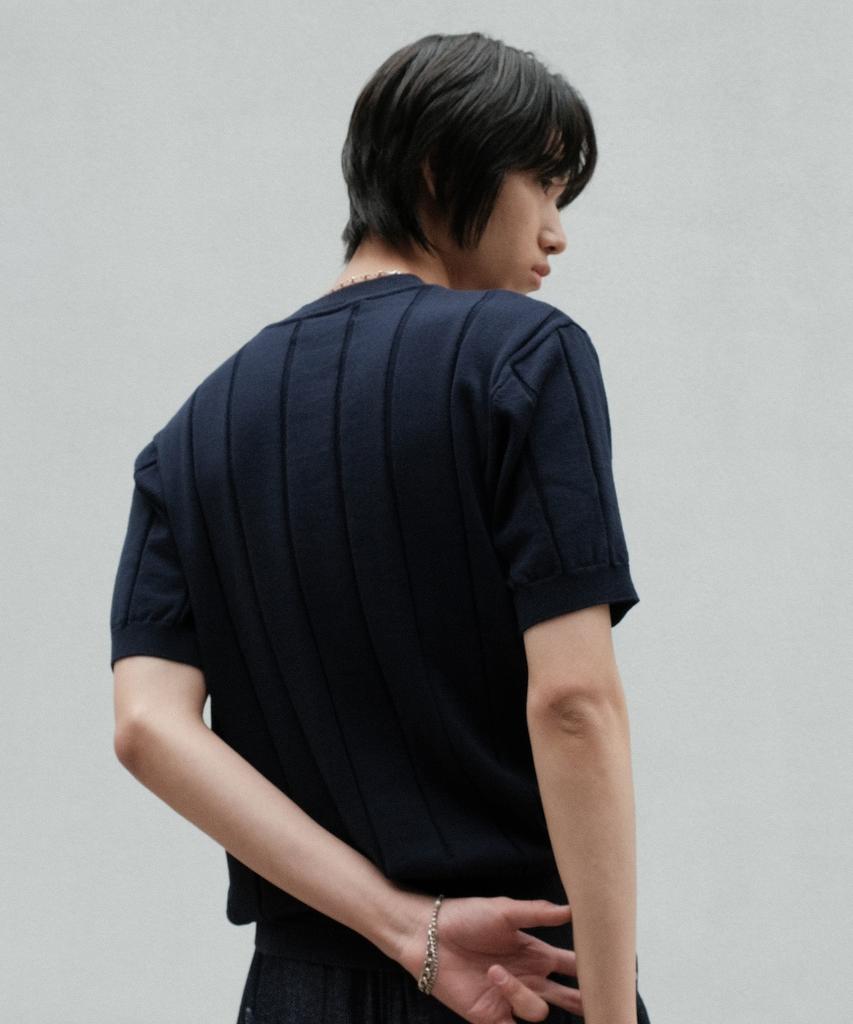 MINAV Botte Ribbed Knit [Navy]