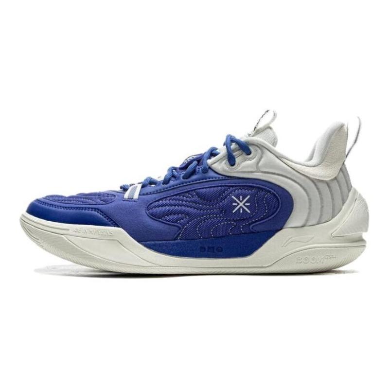 Li-Ning Wade Mens Low Top Basketball Shoes Blue White ABPV001-5 46
