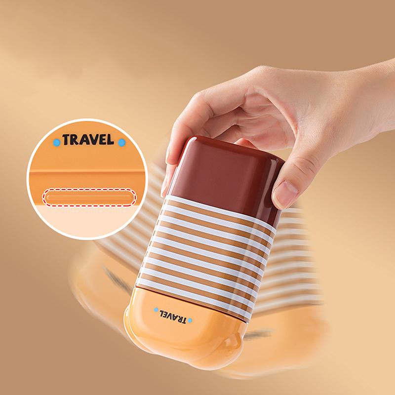 1Pc Portable Toothbrush Cup Bathroom Toothpaste Holder Storage Case Box Organizer Travel Toiletries Storage Cup Creative