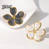Pastoral Style Ring Finger Five-Petal Flower Shape Open Adjustable Fit