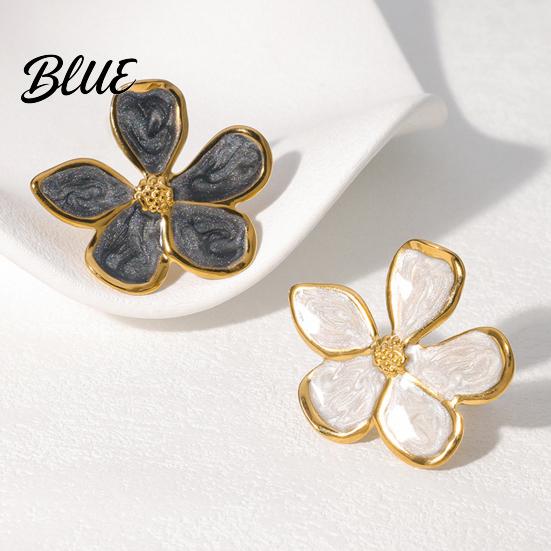 Pastoral Style Ring Finger Five-Petal Flower Shape Open Adjustable Fit