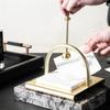 1pc Square Tissue Holder Gold Arch Bridge Napkin Dispenser Holder Hotel Restaurant Table Decoration Napkin Holder European