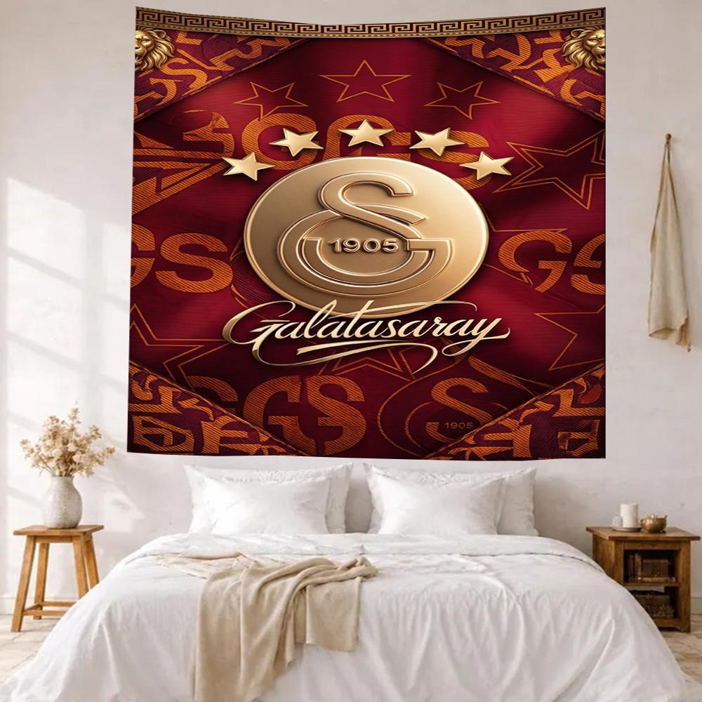 Galatasaray Wall Decor Tapestry Art For Pet Memorial Birthdaywedding Party Backdrop Family Gift
