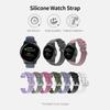 22mm Unisex Silicone Replacement Watch Strap with Quick Release Spring   Silver Buckle Compatible with Watch, Black