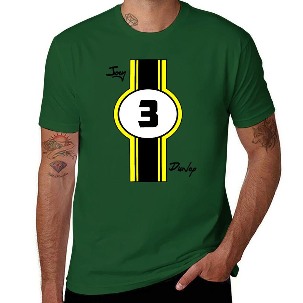 Joey Dunlop T-Shirt Plus Size Tops Kawaii Clothes Plain White T Shirts Men