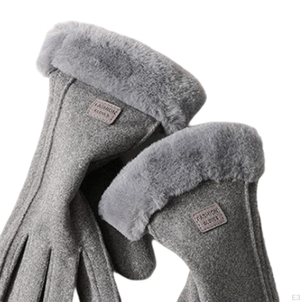 Velvet Warm Gloves Windproof for Running Mountaineering Cycling